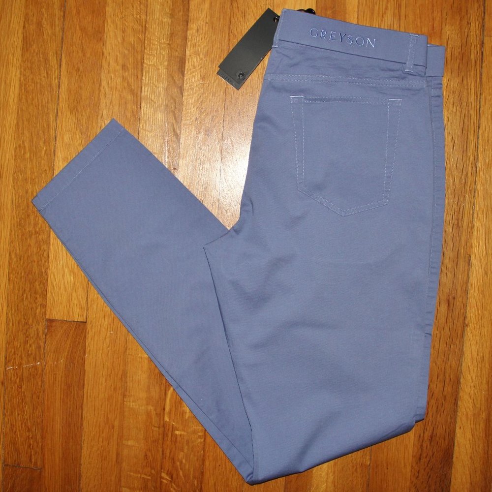 Greyson Amagansett 5 Pocket Golf Trousers Mens 40x32 Wolf Blue